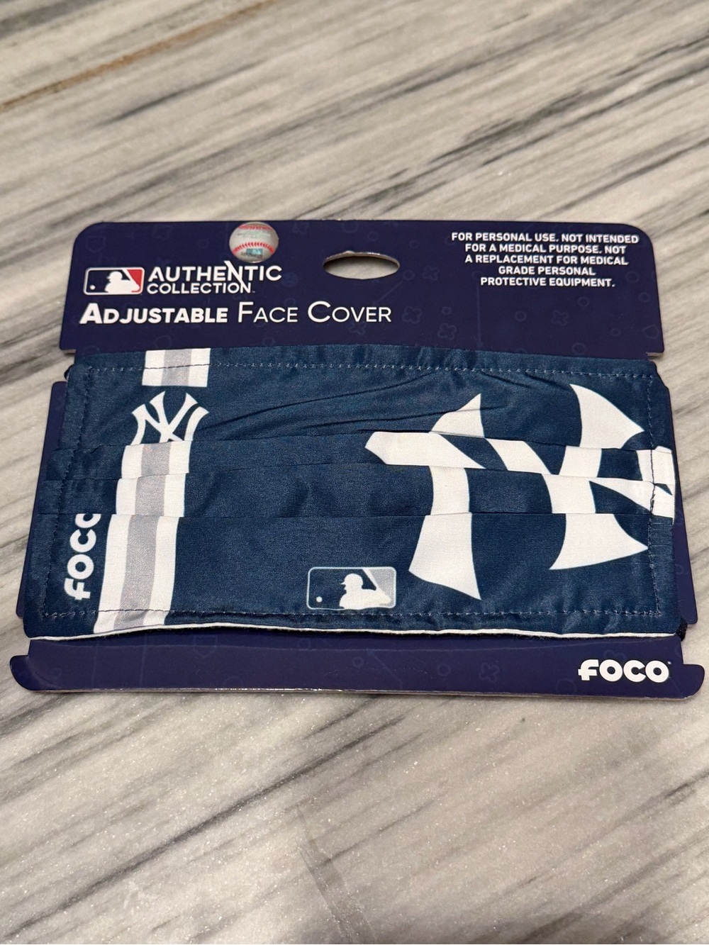 New York Yankees Navy Adjustable Face Cover